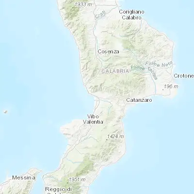 Map showing location of Santa Eufemia Lamezia (38.919820, 16.252210)