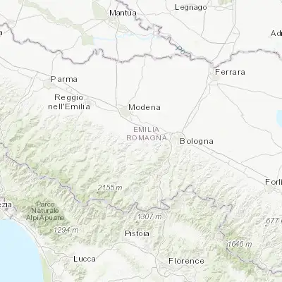 Map showing location of Savignano sul Panaro (44.480360, 11.035100)