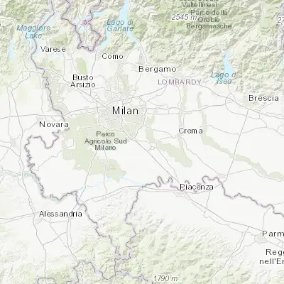 Map showing location of Tavazzano (45.327830, 9.404730)