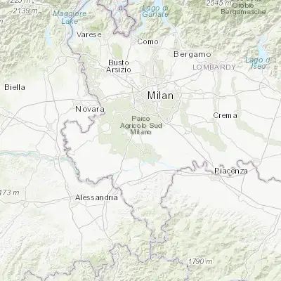 Map showing location of Torre del Mangano (45.252080, 9.130420)