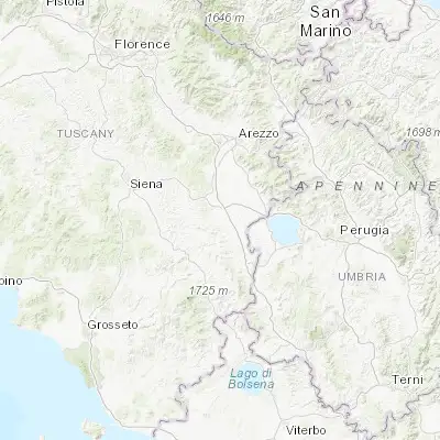 Map showing location of Torrita di Siena (43.172450, 11.783760)