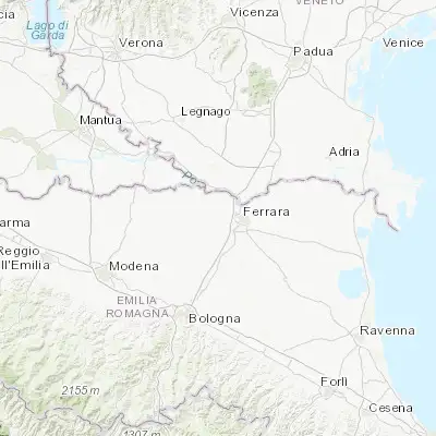 Map showing location of Vigarano Mainarda (44.840790, 11.493540)