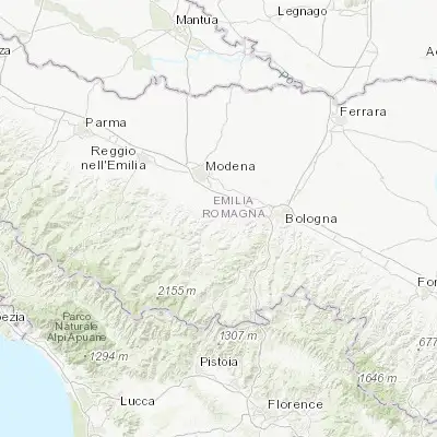 Map showing location of Vignola (44.483830, 11.010960)