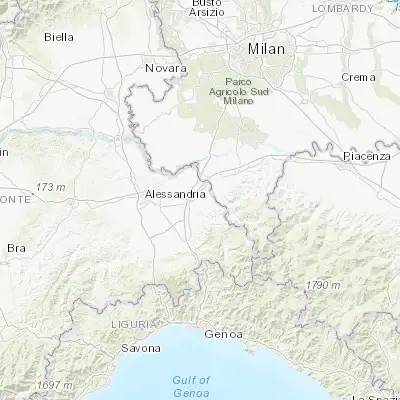 Map showing location of Viguzzolo (44.905670, 8.919680)