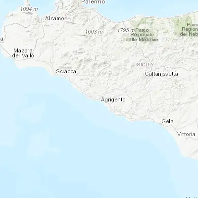 Map showing location of Villaseta (37.298770, 13.559190)