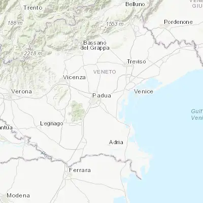 Map showing location of Villatora (45.387680, 11.967360)