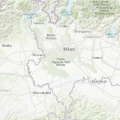 Map showing location of Zibido San Giacomo (45.360410, 9.111190)