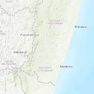 Map showing location of Vohimanitra (-21.700000, 47.700000)