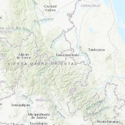 Map showing location of Ahuatitla (21.164950, -98.665940)