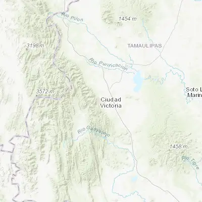 Map showing location of Ciudad Victoria (23.741740, -99.145990)