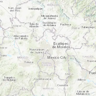 Map showing location of Coacalco (19.629230, -99.106890)