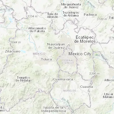 Map showing location of Huixquilucan (19.359850, -99.350160)