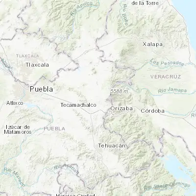 Map showing location of San Francisco Cuautlancingo (18.996900, -97.414910)