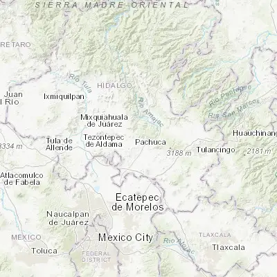 Map showing location of San Juan Tilcuautla (20.158730, -98.801120)