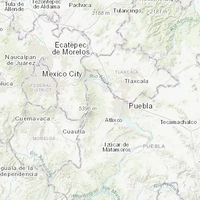 Map showing location of Santa María Nepopualco (19.150850, -98.491050)