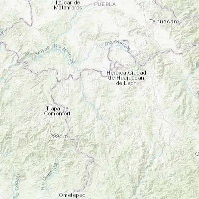 Map showing location of Santo Domingo Tonalá (17.673520, -97.965560)