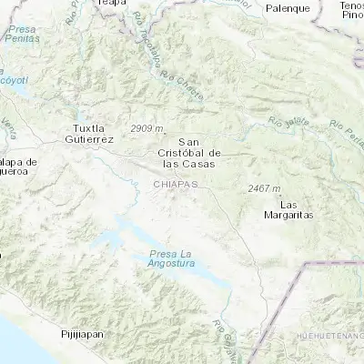 Map showing location of Teopisca (16.541820, -92.474050)