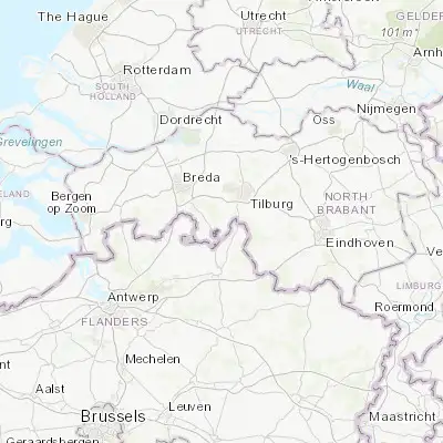 Map showing location of Alphen (51.481670, 4.958330)