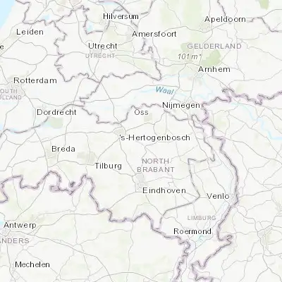 Map showing location of Heeswijk-Dinther (51.650830, 5.475000)