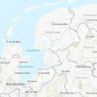 Map showing location of Lemmer (52.846180, 5.709120)