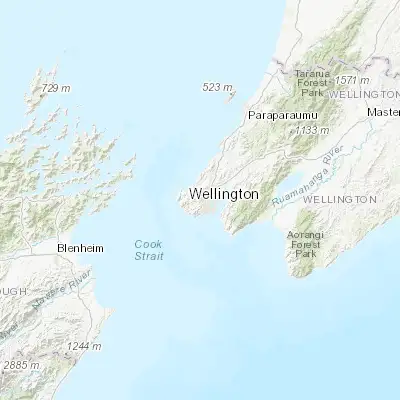 Map showing location of Karori (-41.283740, 174.741410)