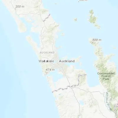 Map showing location of Takapuna (-36.791670, 174.775830)