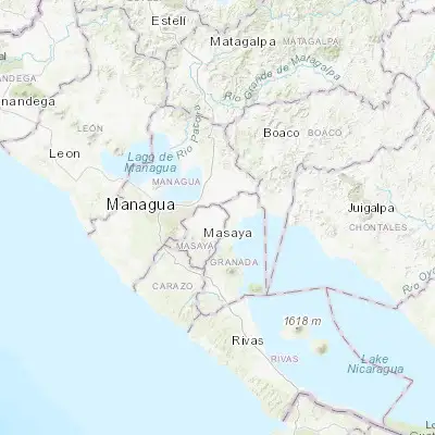 Map showing location of Tisma (12.081940, -86.017390)