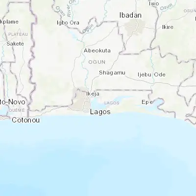 Map showing location of Ebute Ikorodu (6.600860, 3.488180)