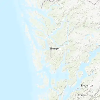 Map showing location of Bergen (60.392990, 5.324150)