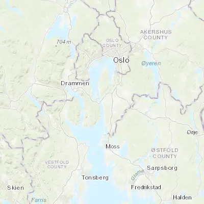 Map showing location of Drøbak (59.663330, 10.629750)