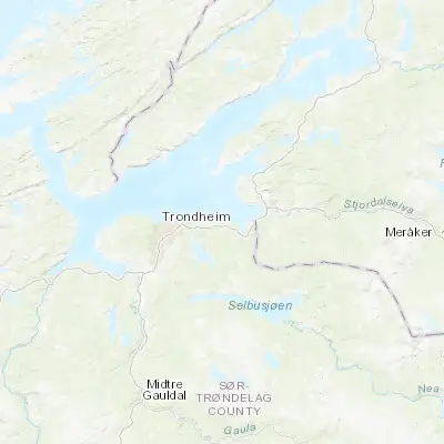 Map showing location of Malvik (63.433330, 10.683330)