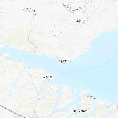 Map showing location of Vadsø (70.073480, 29.749430)