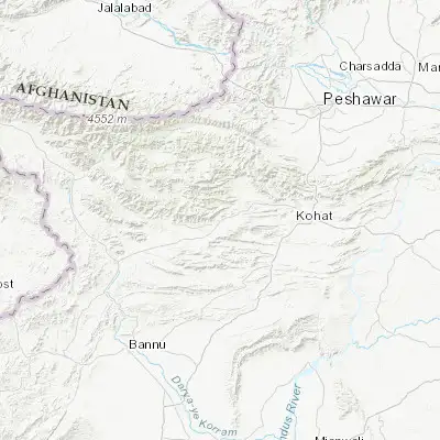 Map showing location of Hangu (33.531980, 71.059500)