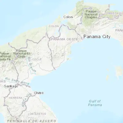 Map showing location of Las Lajas (8.552670, -79.933150)