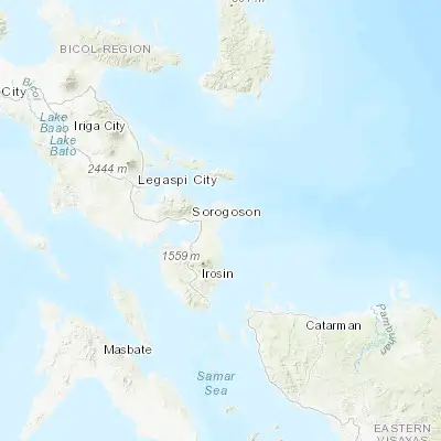 Map showing location of Bagacay (12.982100, 124.141500)