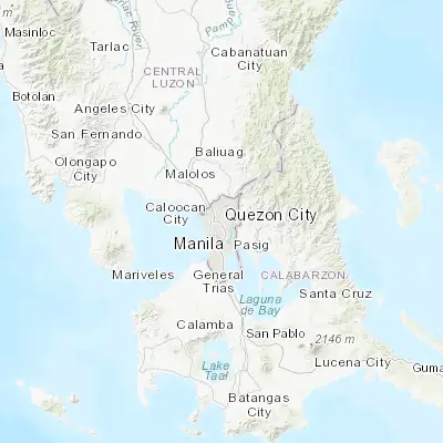 Map showing location of Bagong Pagasa (14.662700, 121.032800)