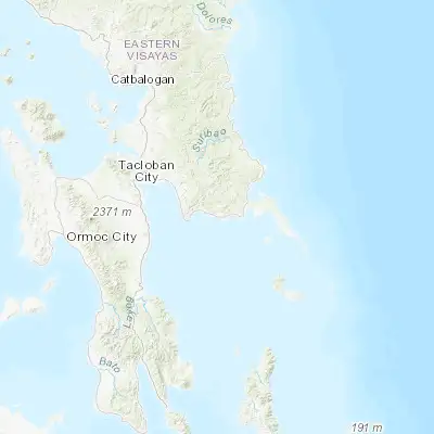 Map showing location of Balangiga (11.109720, 125.387500)