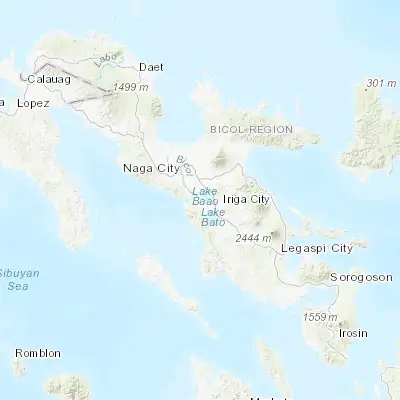 Map showing location of Balaogan (13.432800, 123.281800)