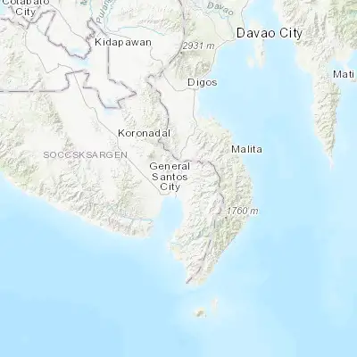 Map showing location of Batutitik (6.223330, 125.251940)