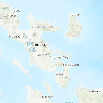 Map showing location of Binitayan (13.294500, 123.757900)