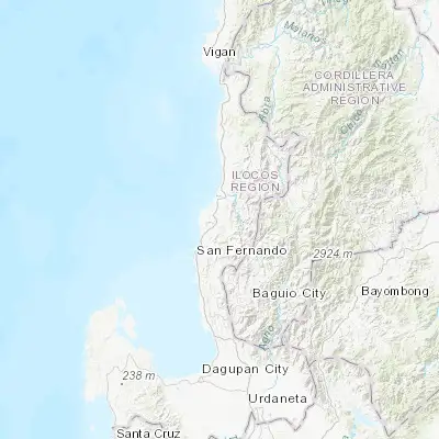 Map showing location of Butubut Norte (16.803400, 120.434400)