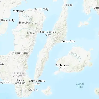 Map showing location of Calidñgan (10.100000, 123.633330)