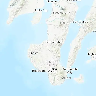 Map showing location of Camingawan (9.895800, 122.862500)