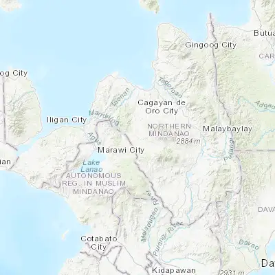 Map showing location of Cosina (8.106110, 124.619720)