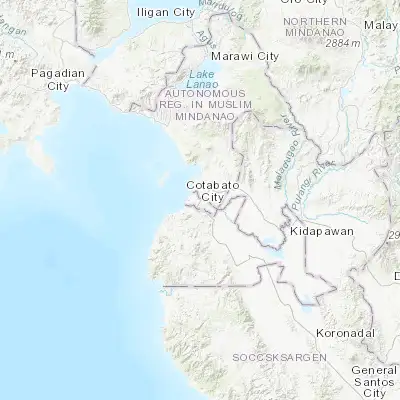 Map showing location of Cotabato (7.223610, 124.246390)