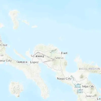 Map showing location of Daguit (14.189500, 122.726600)