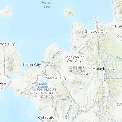 Map showing location of Dorsalanam (8.306670, 124.585560)