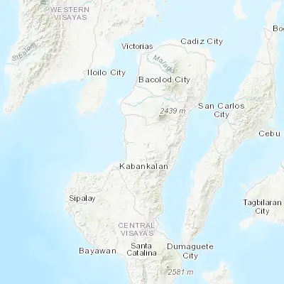 Map showing location of Isabela (10.204800, 122.988800)