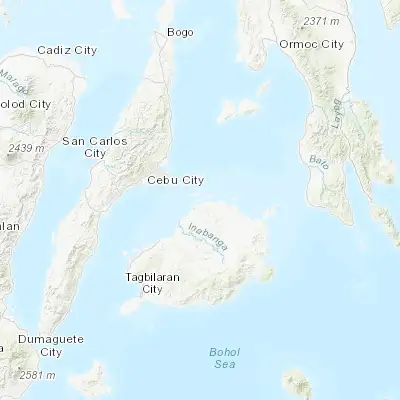 Map showing location of Jandayan Norte (10.168520, 124.181480)