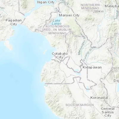 Map showing location of Katidtuan (7.188610, 124.315280)